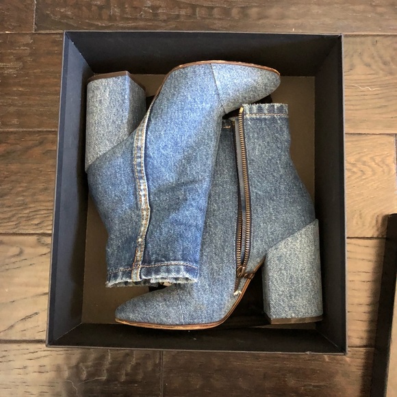 Dries Van Noten F/W 2017 Denim Boots - sz 37 - Picture 3 of 8